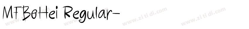 MFBoHei Regular字体转换 MFBoHei Regular字体转换